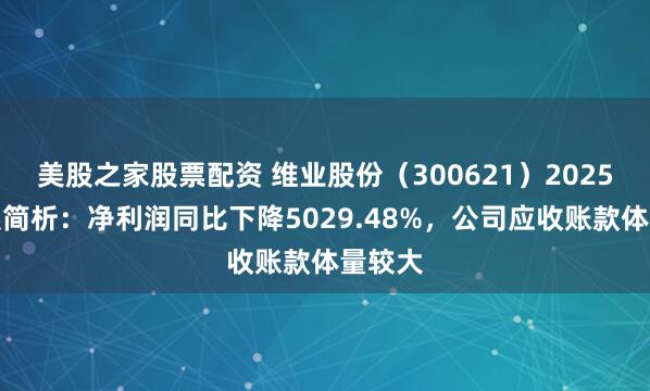 美股之家股票配资 维业股份（300621）2025年年报简析：净利润同比下降5029.48%，公司应收账款体量较大